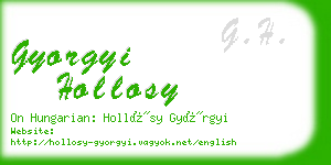 gyorgyi hollosy business card